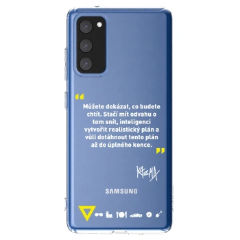 Picasee silikónový prehľadný obal pre Samsung Galaxy S20 FE - Kazma - MŮŽETE DOKÁZAT, CO BUDETE CHTÍT