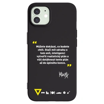 Picasee silikónový čierny obal pre Apple iPhone 12 - Kazma - MŮŽETE DOKÁZAT, CO BUDETE CHTÍT