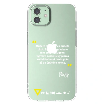 Picasee silikónový prehľadný obal pre Apple iPhone 12 - Kazma - MŮŽETE DOKÁZAT, CO BUDETE CHTÍT