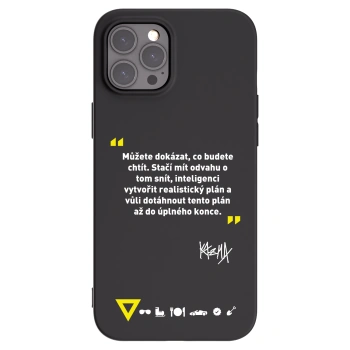 Picasee silikónový čierny obal pre Apple iPhone 12 Pro Max - Kazma - MŮŽETE DOKÁZAT, CO BUDETE CHTÍT