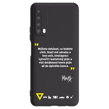 Picasee silikónový čierny obal pre Huawei P Smart 2021 - Kazma - MŮŽETE DOKÁZAT, CO BUDETE CHTÍT
