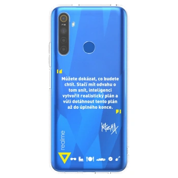 Picasee silikónový prehľadný obal pre Realme 5 - Kazma - MŮŽETE DOKÁZAT, CO BUDETE CHTÍT