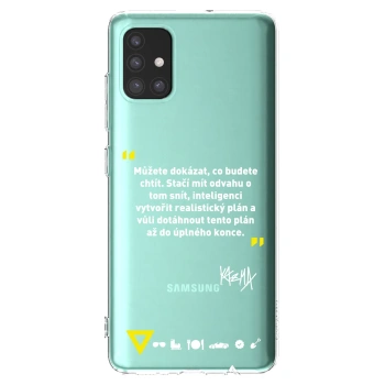 Picasee silikónový prehľadný obal pre Samsung Galaxy M31s - Kazma - MŮŽETE DOKÁZAT, CO BUDETE CHTÍT