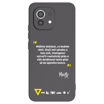 Picasee silikónový čierny obal pre Xiaomi Mi 11 - Kazma - MŮŽETE DOKÁZAT, CO BUDETE CHTÍT
