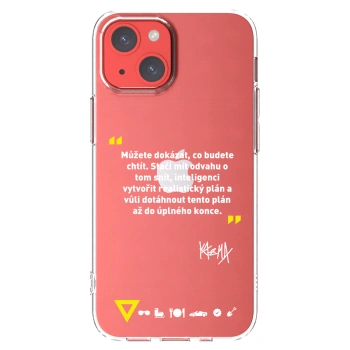Picasee silikónový prehľadný obal pre Apple iPhone 13 mini - Kazma - MŮŽETE DOKÁZAT, CO BUDETE CHTÍT
