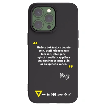 Picasee silikónový čierny obal pre Apple iPhone 13 Pro - Kazma - MŮŽETE DOKÁZAT, CO BUDETE CHTÍT