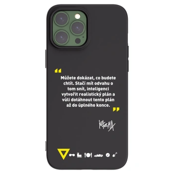 Picasee silikónový čierny obal pre Apple iPhone 13 Pro Max - Kazma - MŮŽETE DOKÁZAT, CO BUDETE CHTÍT