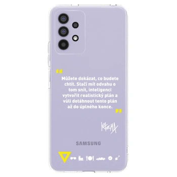 Picasee silikónový prehľadný obal pre Samsung Galaxy A32 4G SM-A325F - Kazma - MŮŽETE DOKÁZAT, CO BUDETE CHTÍT