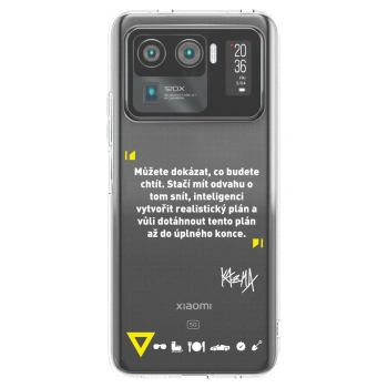 Picasee silikónový prehľadný obal pre Xiaomi Mi 11 Ultra - Kazma - MŮŽETE DOKÁZAT, CO BUDETE CHTÍT