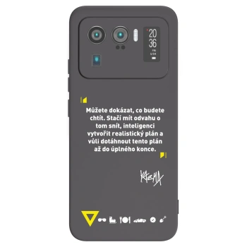 Picasee silikónový čierny obal pre Xiaomi Mi 11 Ultra - Kazma - MŮŽETE DOKÁZAT, CO BUDETE CHTÍT