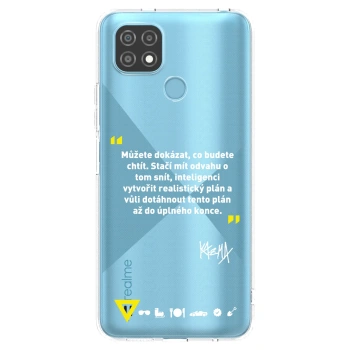 Picasee silikónový prehľadný obal pre Realme C21 - Kazma - MŮŽETE DOKÁZAT, CO BUDETE CHTÍT