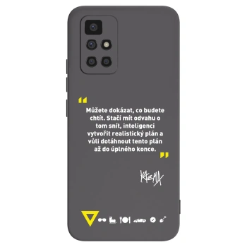 Picasee silikónový čierny obal pre Xiaomi Redmi 10 - Kazma - MŮŽETE DOKÁZAT, CO BUDETE CHTÍT
