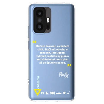 Picasee silikónový prehľadný obal pre Xiaomi 11T - Kazma - MŮŽETE DOKÁZAT, CO BUDETE CHTÍT