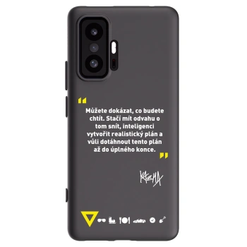 Picasee silikónový čierny obal pre Xiaomi 11T - Kazma - MŮŽETE DOKÁZAT, CO BUDETE CHTÍT