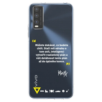 Picasee silikónový prehľadný obal pre Vivo Y20s - Kazma - MŮŽETE DOKÁZAT, CO BUDETE CHTÍT