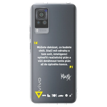 Picasee silikónový prehľadný obal pre Vivo X60 Pro 5G - Kazma - MŮŽETE DOKÁZAT, CO BUDETE CHTÍT