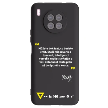 Picasee silikónový čierny obal pre Huawei Nova 8i - Kazma - MŮŽETE DOKÁZAT, CO BUDETE CHTÍT