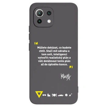 Picasee silikónový čierny obal pre Xiaomi 11 Lite 5G NE - Kazma - MŮŽETE DOKÁZAT, CO BUDETE CHTÍT