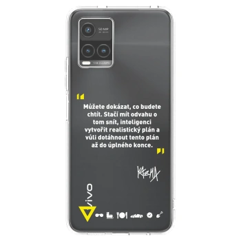 Picasee silikónový prehľadný obal pre Vivo Y33s - Kazma - MŮŽETE DOKÁZAT, CO BUDETE CHTÍT