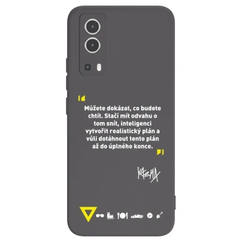 Picasee silikónový čierny obal pre Vivo Y72 5G - Kazma - MŮŽETE DOKÁZAT, CO BUDETE CHTÍT