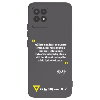 Picasee silikónový čierny obal pre Realme 8i - Kazma - MŮŽETE DOKÁZAT, CO BUDETE CHTÍT