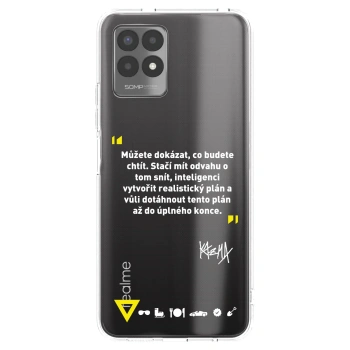 Picasee silikónový prehľadný obal pre Realme 8i - Kazma - MŮŽETE DOKÁZAT, CO BUDETE CHTÍT