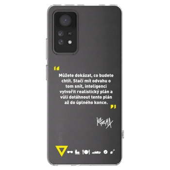 Picasee silikónový prehľadný obal pre Xiaomi Redmi Note 11 Pro 5G - Kazma - MŮŽETE DOKÁZAT, CO BUDETE CHTÍT