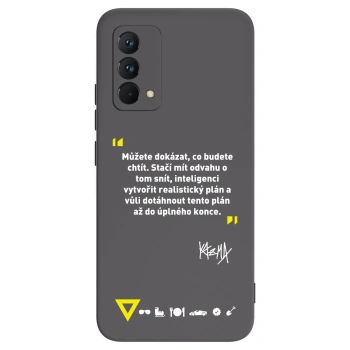 Picasee silikónový čierny obal pre Realme GT Master Edition 5G - Kazma - MŮŽETE DOKÁZAT, CO BUDETE CHTÍT