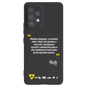 Picasee silikónový čierny obal pre Samsung Galaxy A53 5G A536 - Kazma - MŮŽETE DOKÁZAT, CO BUDETE CHTÍT