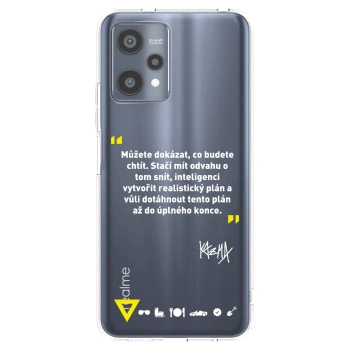 Picasee silikónový prehľadný obal pre Realme 9 Pro 5G - Kazma - MŮŽETE DOKÁZAT, CO BUDETE CHTÍT