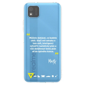 Picasee silikónový prehľadný obal pre Realme C11 (2021) - Kazma - MŮŽETE DOKÁZAT, CO BUDETE CHTÍT