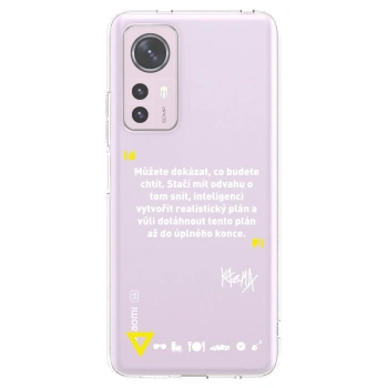 Picasee silikónový prehľadný obal pre Xiaomi 12 - Kazma - MŮŽETE DOKÁZAT, CO BUDETE CHTÍT