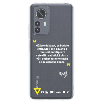 Picasee silikónový prehľadný obal pre Xiaomi 12 Pro - Kazma - MŮŽETE DOKÁZAT, CO BUDETE CHTÍT