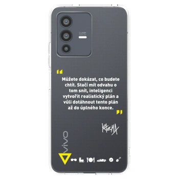 Picasee silikónový prehľadný obal pre Vivo V23 5G - Kazma - MŮŽETE DOKÁZAT, CO BUDETE CHTÍT