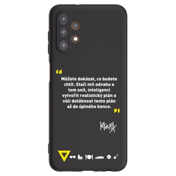 Picasee silikónový čierny obal pre Samsung Galaxy A13 4G A135 - Kazma - MŮŽETE DOKÁZAT, CO BUDETE CHTÍT