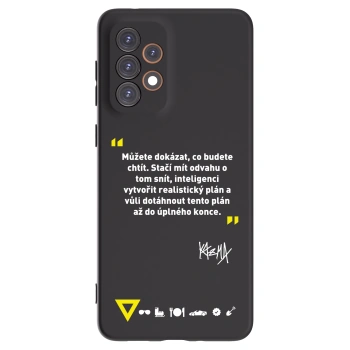 Picasee silikónový čierny obal pre Samsung Galaxy A33 5G A336 - Kazma - MŮŽETE DOKÁZAT, CO BUDETE CHTÍT