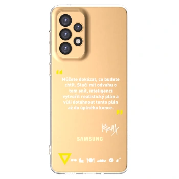 Picasee silikónový prehľadný obal pre Samsung Galaxy A33 5G A336 - Kazma - MŮŽETE DOKÁZAT, CO BUDETE CHTÍT
