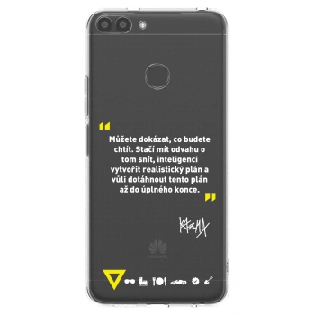 Picasee silikónový prehľadný obal pre Huawei P Smart - Kazma - MŮŽETE DOKÁZAT, CO BUDETE CHTÍT