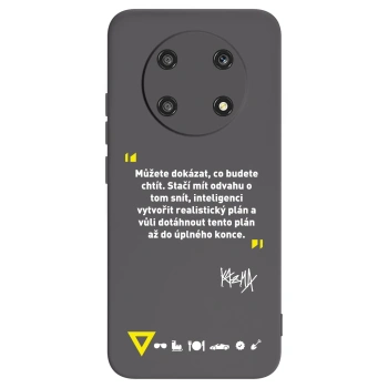 Picasee silikónový čierny obal pre Honor Magic4 Lite 5G - Kazma - MŮŽETE DOKÁZAT, CO BUDETE CHTÍT