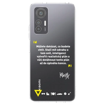 Picasee silikónový prehľadný obal pre Xiaomi 12 Lite - Kazma - MŮŽETE DOKÁZAT, CO BUDETE CHTÍT