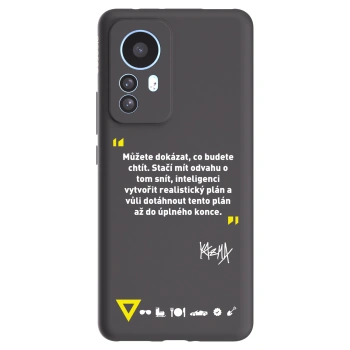 Picasee silikónový čierny obal pre Xiaomi 12T - Kazma - MŮŽETE DOKÁZAT, CO BUDETE CHTÍT