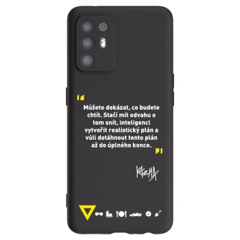 Picasee silikónový čierny obal pre OPPO A94 5G - Kazma - MŮŽETE DOKÁZAT, CO BUDETE CHTÍT