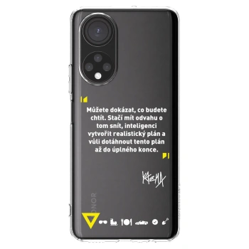 Picasee silikónový prehľadný obal pre Honor X7 - Kazma - MŮŽETE DOKÁZAT, CO BUDETE CHTÍT