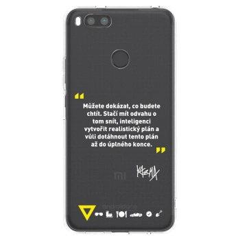 Picasee silikónový prehľadný obal pre Xiaomi Redmi A1 - Kazma - MŮŽETE DOKÁZAT, CO BUDETE CHTÍT