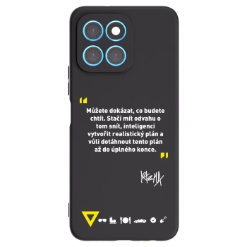 Picasee silikónový čierny obal pre Honor X8 5G - Kazma - MŮŽETE DOKÁZAT, CO BUDETE CHTÍT