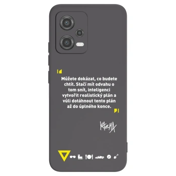 Picasee silikónový čierny obal pre Xiaomi Poco X5 - Kazma - MŮŽETE DOKÁZAT, CO BUDETE CHTÍT