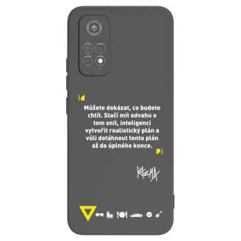 Picasee silikónový čierny obal pre Xiaomi Redmi Note 11S 5G - Kazma - MŮŽETE DOKÁZAT, CO BUDETE CHTÍT
