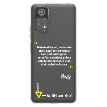 Picasee silikónový prehľadný obal pre Xiaomi Redmi Note 11S 5G - Kazma - MŮŽETE DOKÁZAT, CO BUDETE CHTÍT
