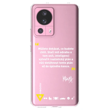Picasee silikónový prehľadný obal pre Xiaomi 13 Lite - Kazma - MŮŽETE DOKÁZAT, CO BUDETE CHTÍT