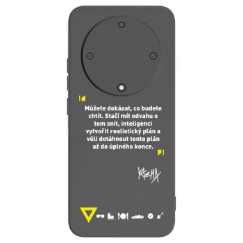 Picasee silikónový čierny obal pre Honor Magic5 Lite 5G - Kazma - MŮŽETE DOKÁZAT, CO BUDETE CHTÍT